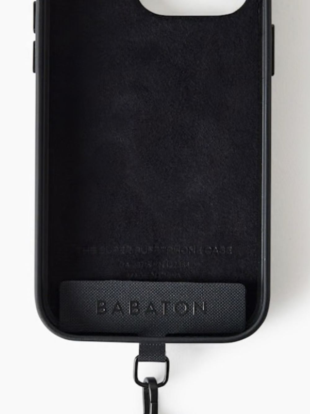 Babaton Black Phone Case with Detachable Strap Loop